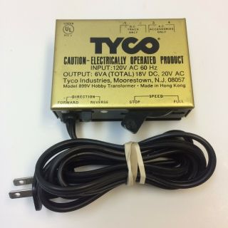 Vintage‼ Tyco Ho Gauge Model Train Transformer Speed Control Model 899v •free Sh