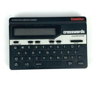 Vintage 1989 Franklin Cw - 50 Crossword Puzzle Solver Handheld