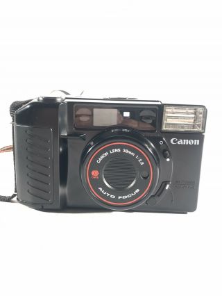 Vintage Canon Sure Shot Af Auto Focus 38mm 1:2.  8 Point & Shoot Camera