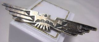 Vintage Native American Sterling Silver Navajo Thunderbird Pin/brooch Beauty