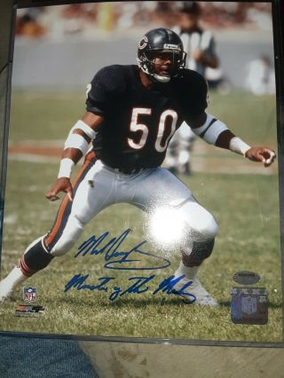 Mike Singletary Signed Autographed 8x10 Chicago Bears Bowl Xx Hall Of Fame