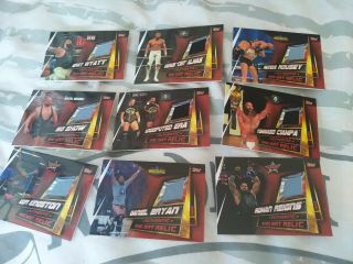 Topps Wwe Slam Attax Universe,  Complete Set 349 Cards,  Collectors Cards,  9 Mats