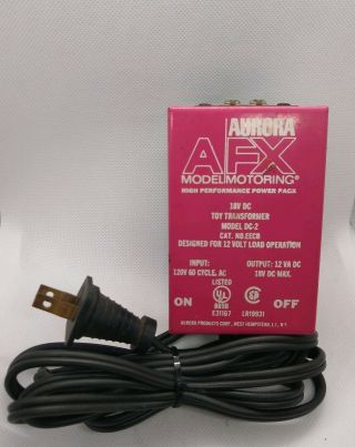Vintage Aurora Afx High Performance Pink Power Pack Model Dc - 2 18v Work A