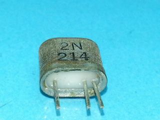 Vintage Sylvania Transistors Resistor Square Silver Leads Germanium 2n214 Single