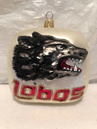 Mexico Lobos Christmas Ornament Glasscots By Slavic Blown Glass