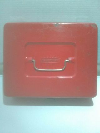 Vintage Red Sears Craftsman Propane Metal Box Propane Torch Box,  Tool Box Vtg