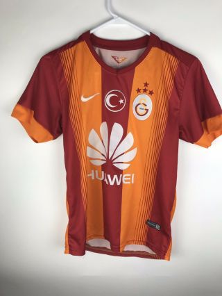 Galatasaray Turkey 2014 - 2015 Nike Home Football Soccer Jersey Shirt Sz Small