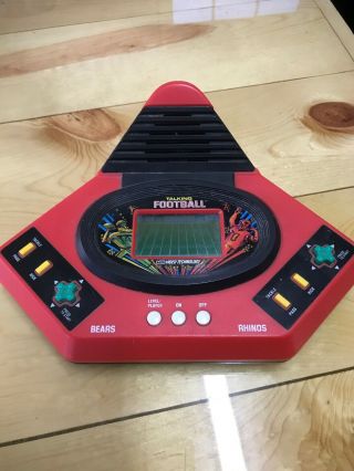 Vintage Vtech Electronic Talking Play - By - Play Football 1 & 2 Player - 4