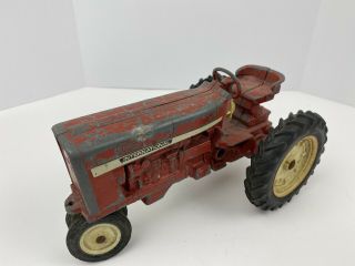 VINTAGE Red Toy International Harvester TRACTOR from 60 ' s,  1/16 2