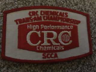 Vintage Scca Crc Chemicals Trans - Am Championship Patch