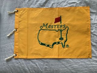 Undated Masters Flag Augusta National Tiger Woods