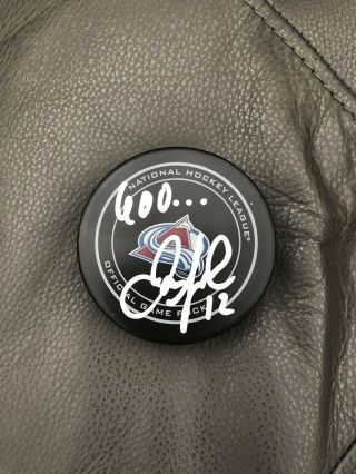 Jerome Iginla Signed / Autographed Logo Game Puck Colorado Avalanche