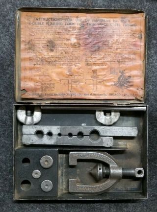 Vtg Imperial Brass Mfg No.  98fb Double Flare Tool