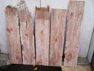 5 Barn Wood Vintage Rustic Old Reclaimed Boards 32 - 36 " X 7 "