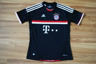 11 - 12y 152 Cm Bayern Munich Cup Football Shirt 2011 - 2012 Jersey Kids Boys Black