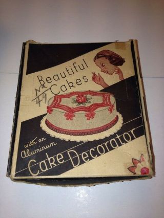 Vintage Aluminum Cake Decorating Set