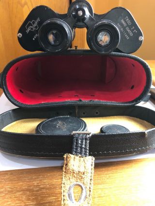 Vintage Sans & Streiffe Binoculars 7 x 50 804 Marine Hard Coated,  Case 2 Caps 2