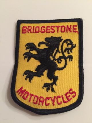Vintage Bridgestone Motorcycles Patch,  Vintage Bridgestone Patch