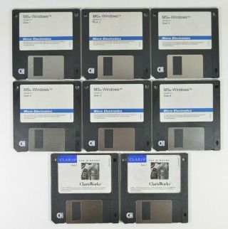 Vtg 1993 Ms - Windows 3.  1 Operating System Installation On 3.  5 " Floppy Disks