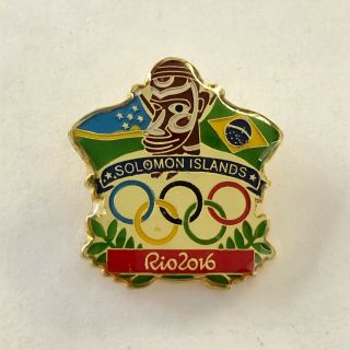 Solomon Islands Noc Olympic Team Pin - Rio 2016
