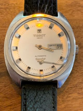 Vintage Tissot Seastar Gents Watch Spares Repairs Automatic Signed Movement