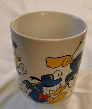 Vintage Disney Donald Duck Coffee Mug Cup Made In Korea 2