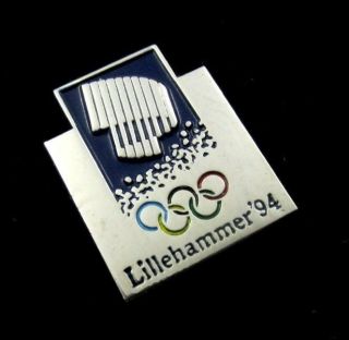 Lillehammer 1994 Winter Olympic Games Official Logo Pin Badge