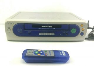 Sony Slv - Ks1 Movietime Vcr Vhs Player Recorder With Remote Vintage