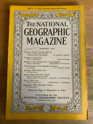 National Geographic January 1946 Vintage Ads Car Truck Advertising