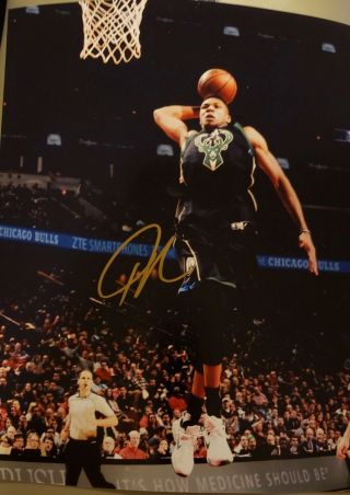 Giannis Antetokounmpo Framed 8x10 SIGNED PHOTO Authenticated 2