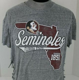 Florida State University Fsu Seminoles 1851 Barefoot Campus T - Shirt Xl Womens