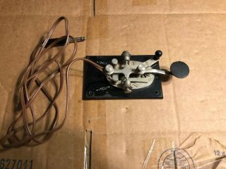 Us Military Telegraph Key Ham Radio Morse Code Wwii J - 38 Vintage