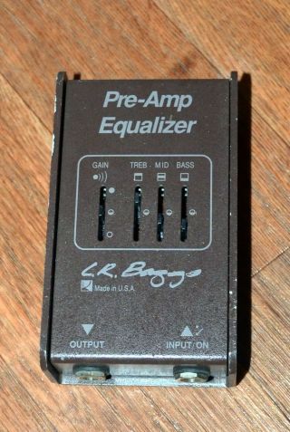 Vintage Lr Baggs Pre - Amp Equalizer For Acoustic Guitar