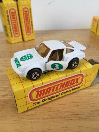 Vintage Matchbox Superfast 3 Porsche Turbo In White Macau 1978