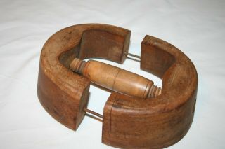 Vintage Wooden Hand Adjustable Hat Block Stretcher 6 3/4