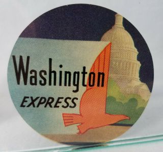 Orig 1936 Eastern Air Lines Washington Dc Luggage Or Envelope Mailing Label Nr