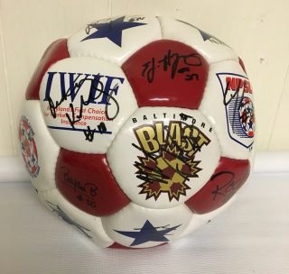Baltimore Blast Soccer Ball Signed Deflated Professional Indoor Team Maryland Md