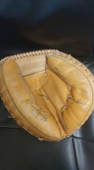 Vintage Rawlings Johnny Bench Rl 10 Deep Well Catchers Mitt Right Handed