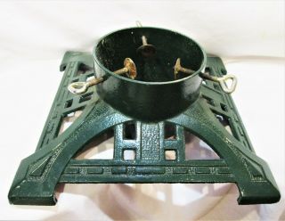 Vintage Green Wrought Iron Christmas Tree Base Stand