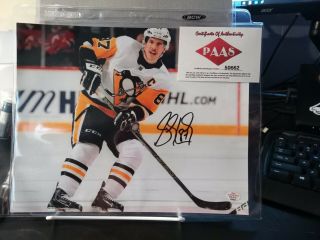 Sidney Crosby,  Pittsburgh Penguins Signed 8 " X 10 " Photo
