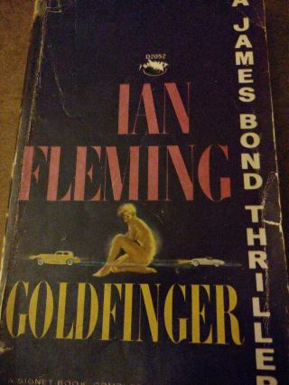 Goldfinger Ian Fleming James Bond Thriller Vintage Paperback 1959 26th Printing