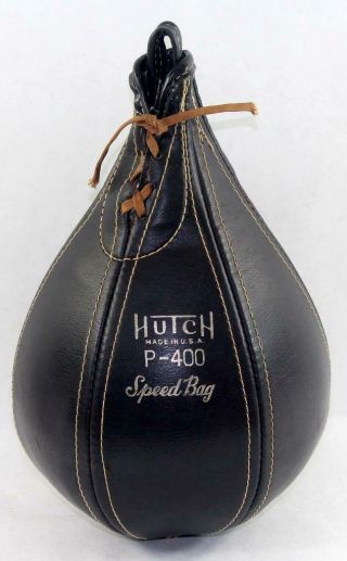 Vintage Hutch Speed Bag Boxing Training Leather P 400