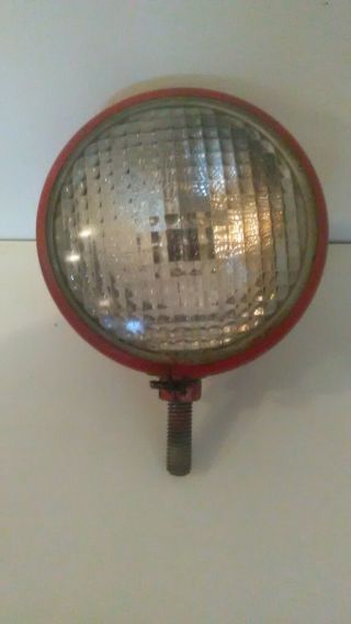 Vintage Ih Tractor Headlamp & Proven To Work 6 Volt