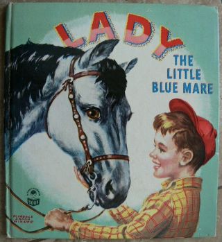 Vintage Whitman Cozy Corner Book Lady The Little Blue Mare By Mary Eating
