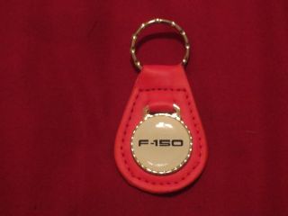 Ford F - 150 F150 Pickup Truck Fender Emblem Logo Keychain Keyring Red