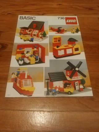 Lego Vintage 730 Basic Building Set Instructions Only