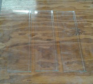 Vintage Medicine Cabinet Replacement Glass Shelves Set of 3 clear glass 2