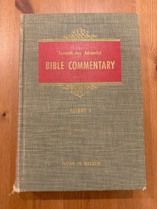 Seventh - Day Adventist Bible Commentary Hc V.  4 1955,  Review & Herald Vintage