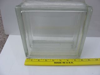Vintage Architectural Glass Blocks Vue 7 5/8 " X 7 5/8 " X 4