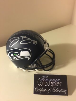 Doug Baldwin Autographed Riddell Seattle Seahawks Mini Helmet Hologram